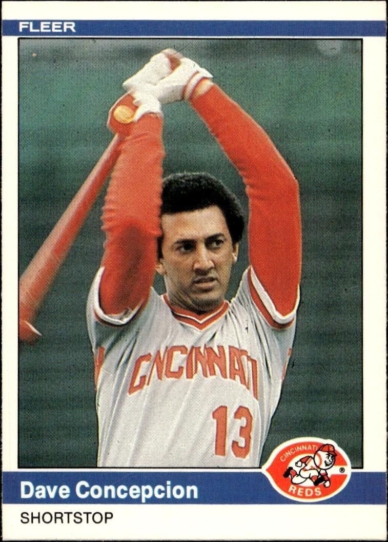 1984 Fleer Dave Concepcion #466 trading card