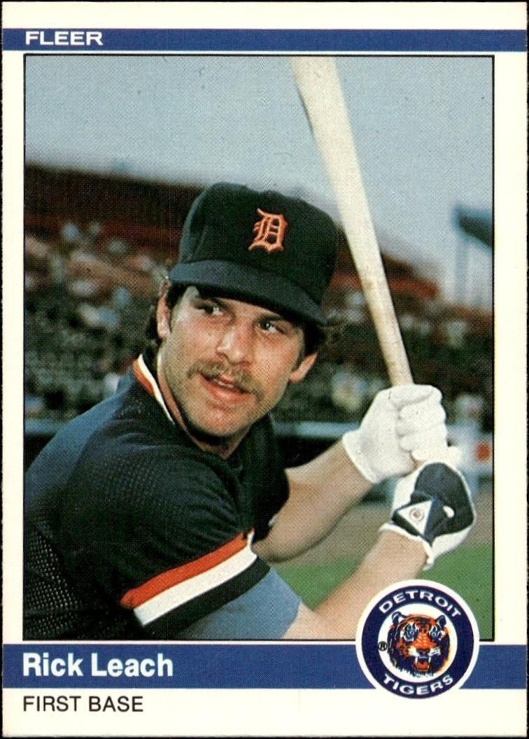 1984 Fleer Rick Leach #84 trading card