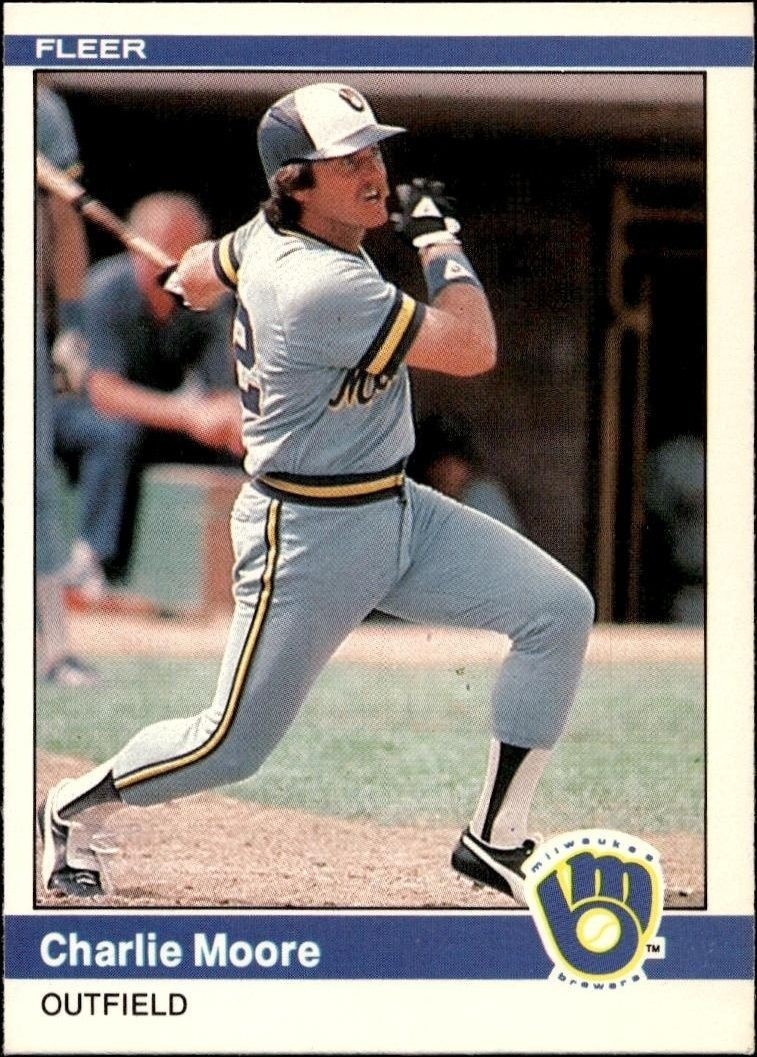 1984 Fleer Charlie Moore #209 trading card