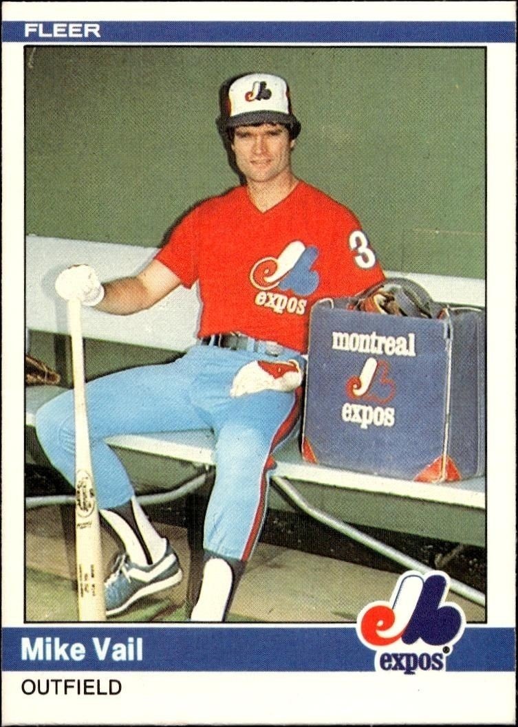 1984 Fleer Mike Vail #290 trading card