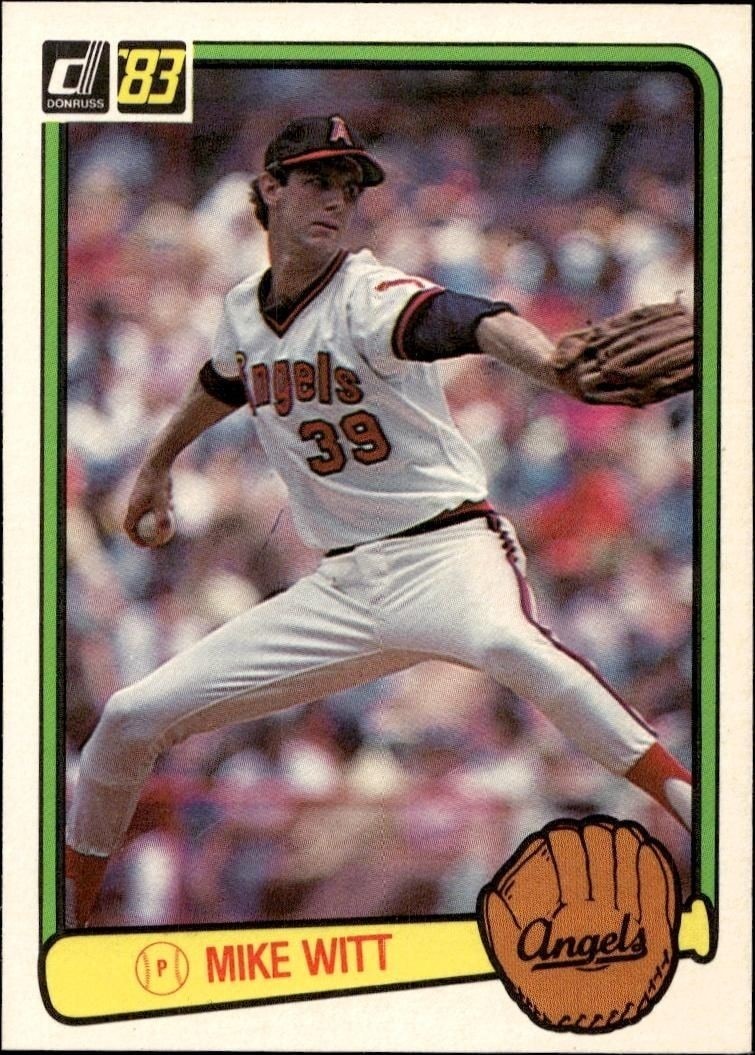 1983 Donruss Mike Witt #416 trading card