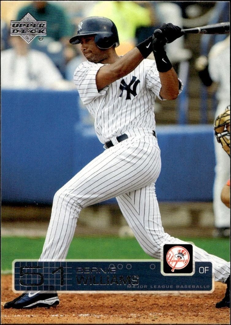 2003 Upper-Deck Bernie Williams #366 trading card