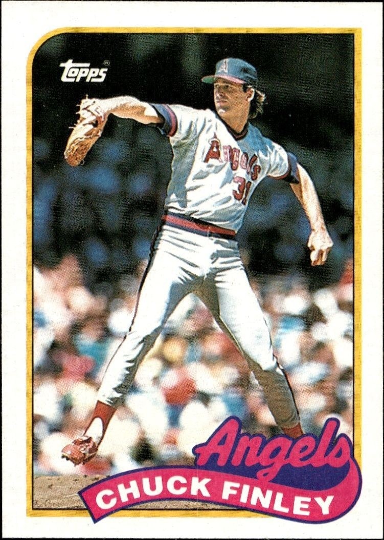 1989 Topps Chuck Finley #708 trading card
