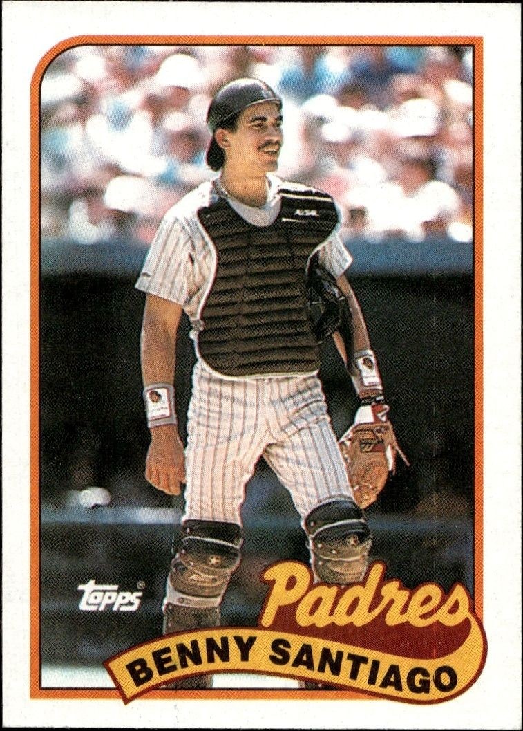 1989 Topps Benny Santiago #256 trading card