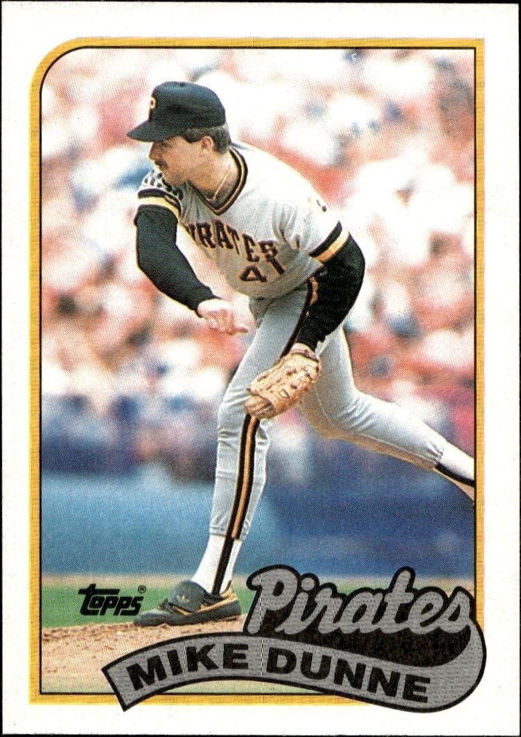 1989 Topps Mike Dunne #165 trading card