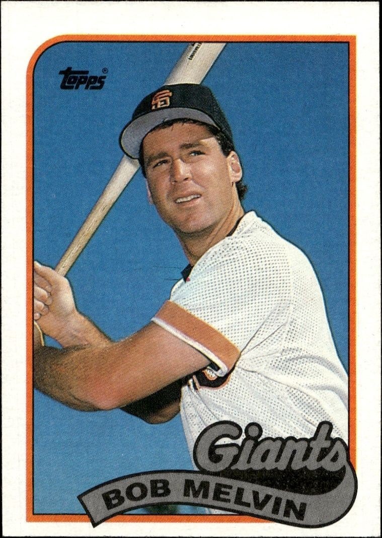 1989 Topps Bob Melvin #329 trading card