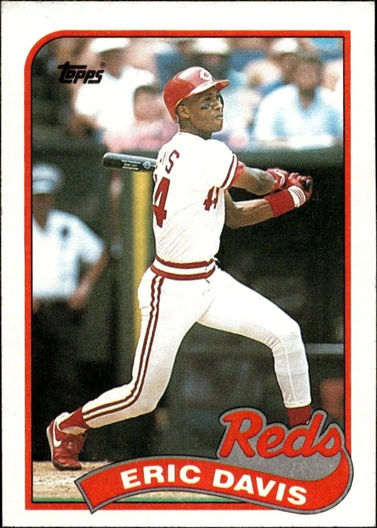1989 Topps Eric Davis #330 trading card