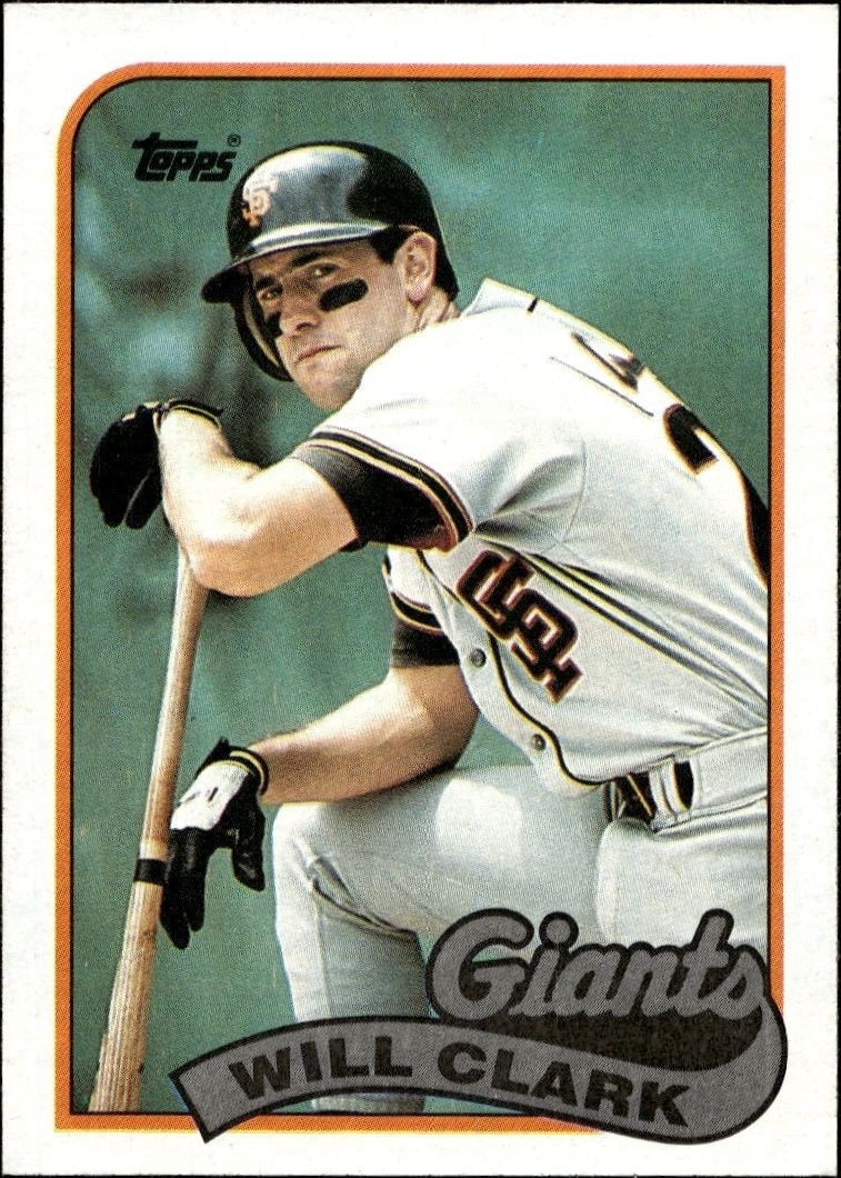 1989 Topps Will Clark #660 trading card