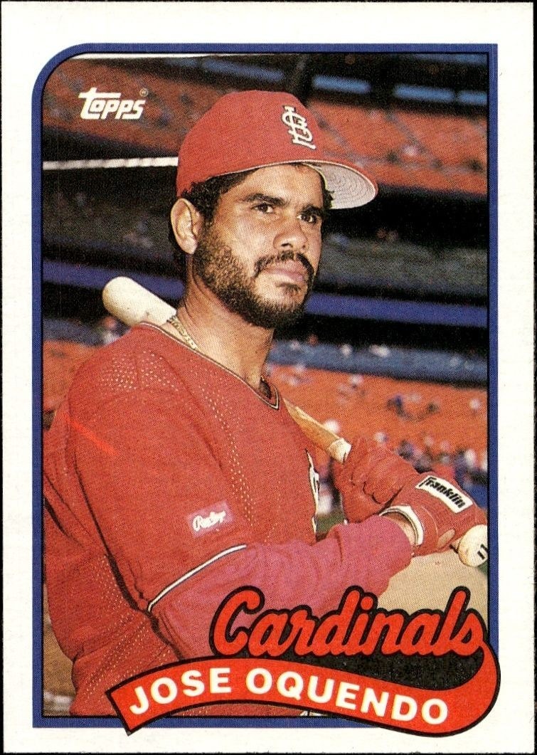 1989 Topps Jose Oquendo #442 trading card
