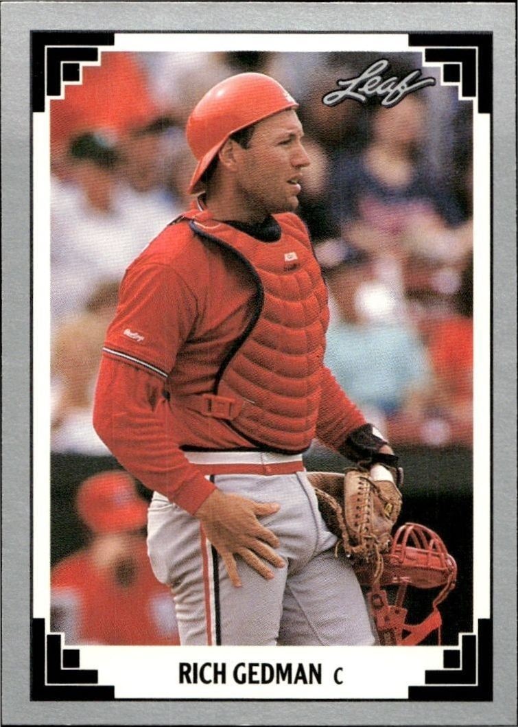 1991 Leaf Rich Gedman #418 trading card