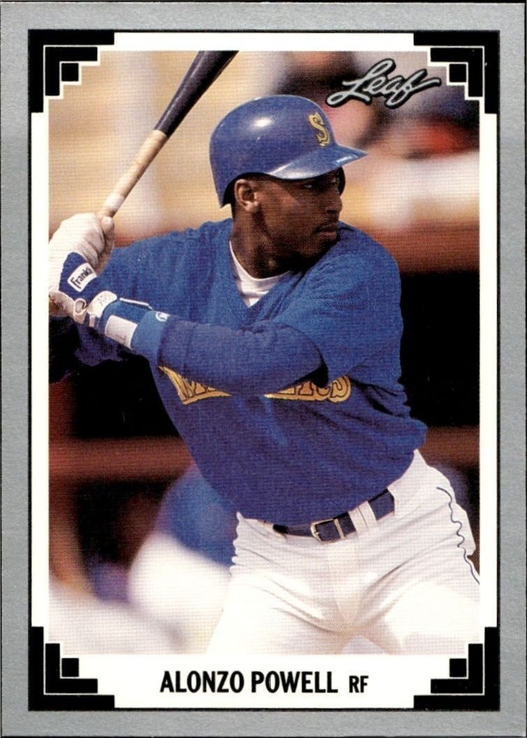 1991 Leaf Alonzo Powell #521 trading card