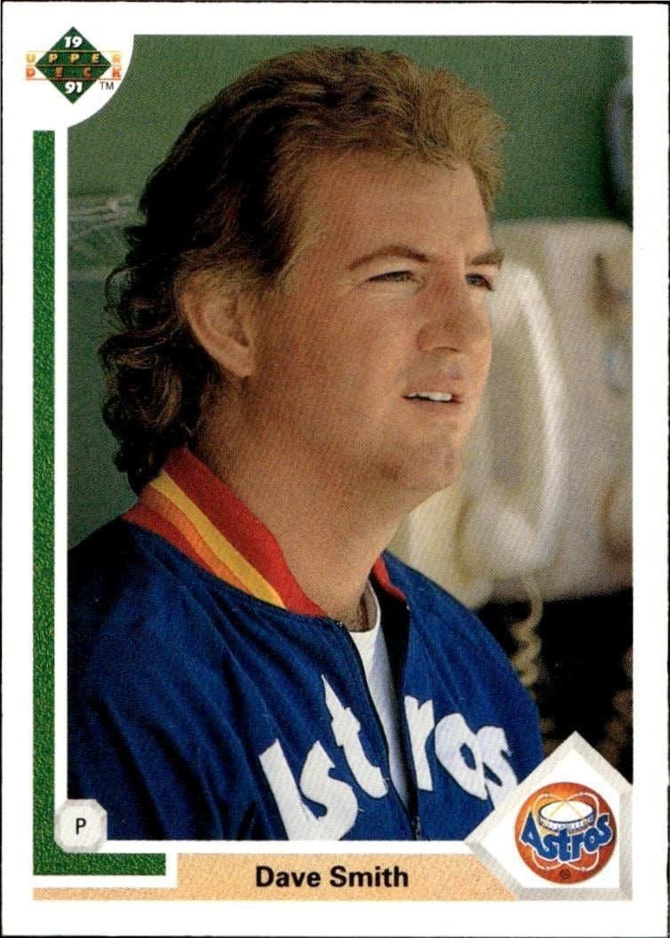 1991 Upper-Deck Low Number Dave Smith #513 trading card