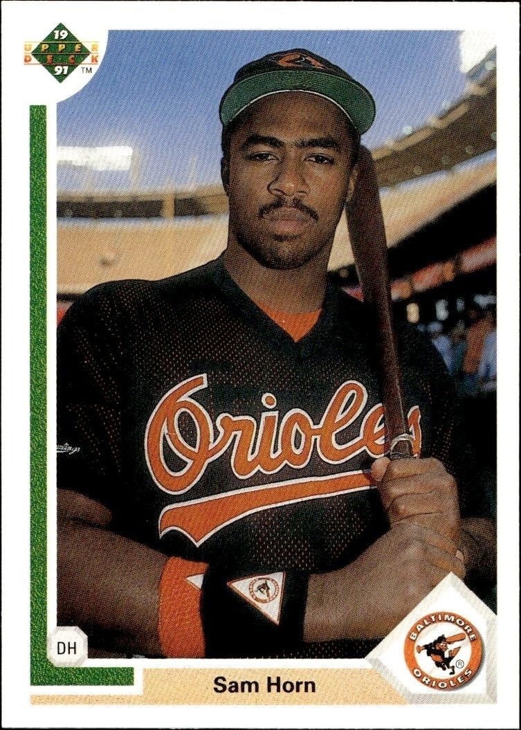 1991 Upper-Deck Low Number Sam Horn #530 trading card