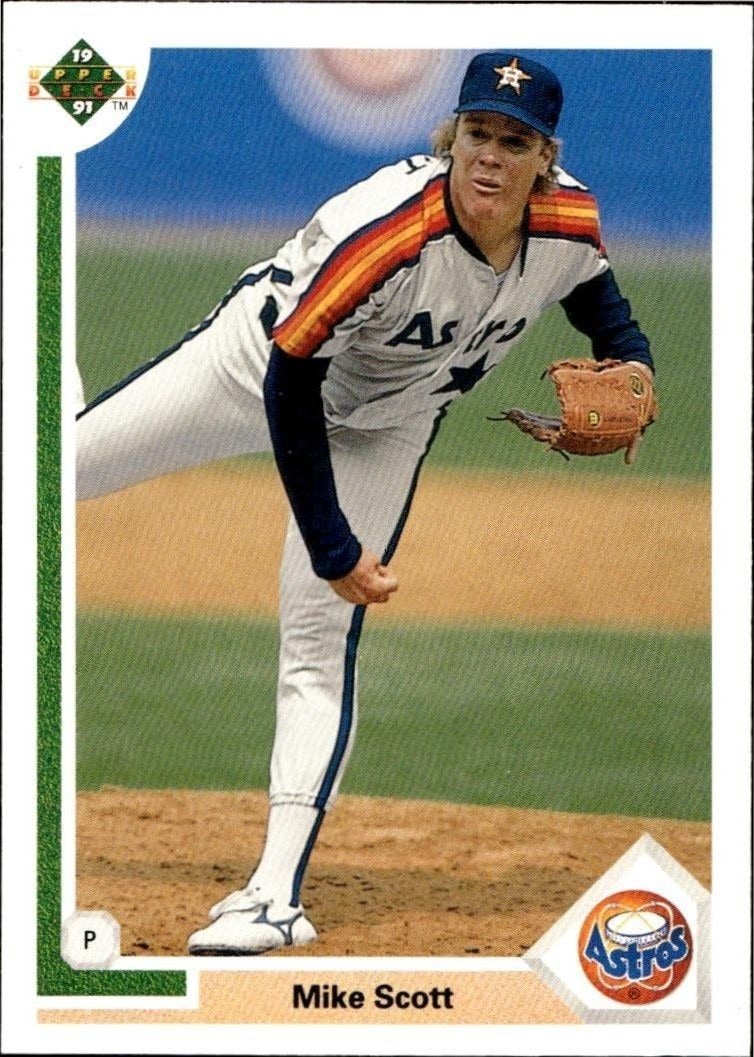 1991 Upper-Deck Low Number Mike Scott #531 trading card