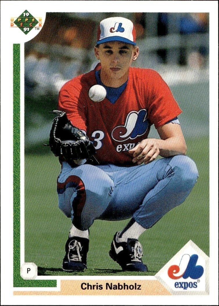 1991 Upper-Deck Low Number Chris Nabholz #538 trading card