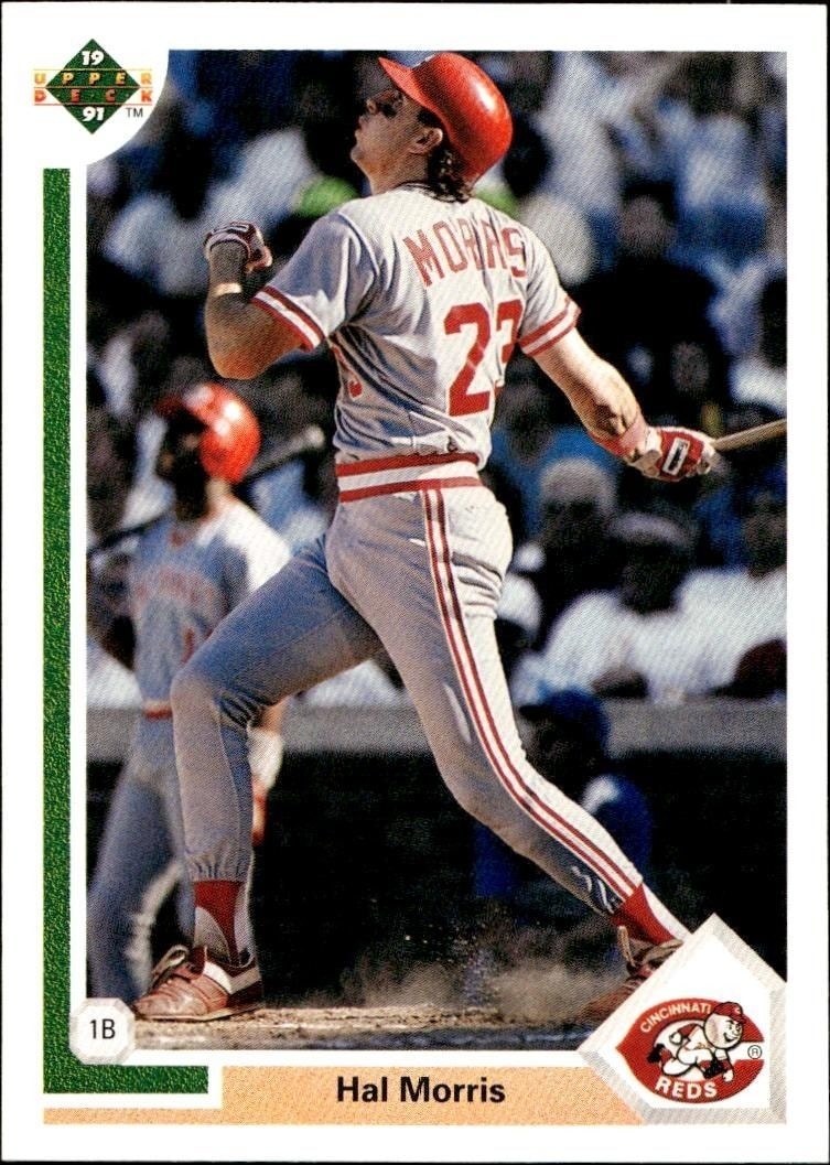 1991 Upper-Deck Low Number Hal Morris #351 trading card