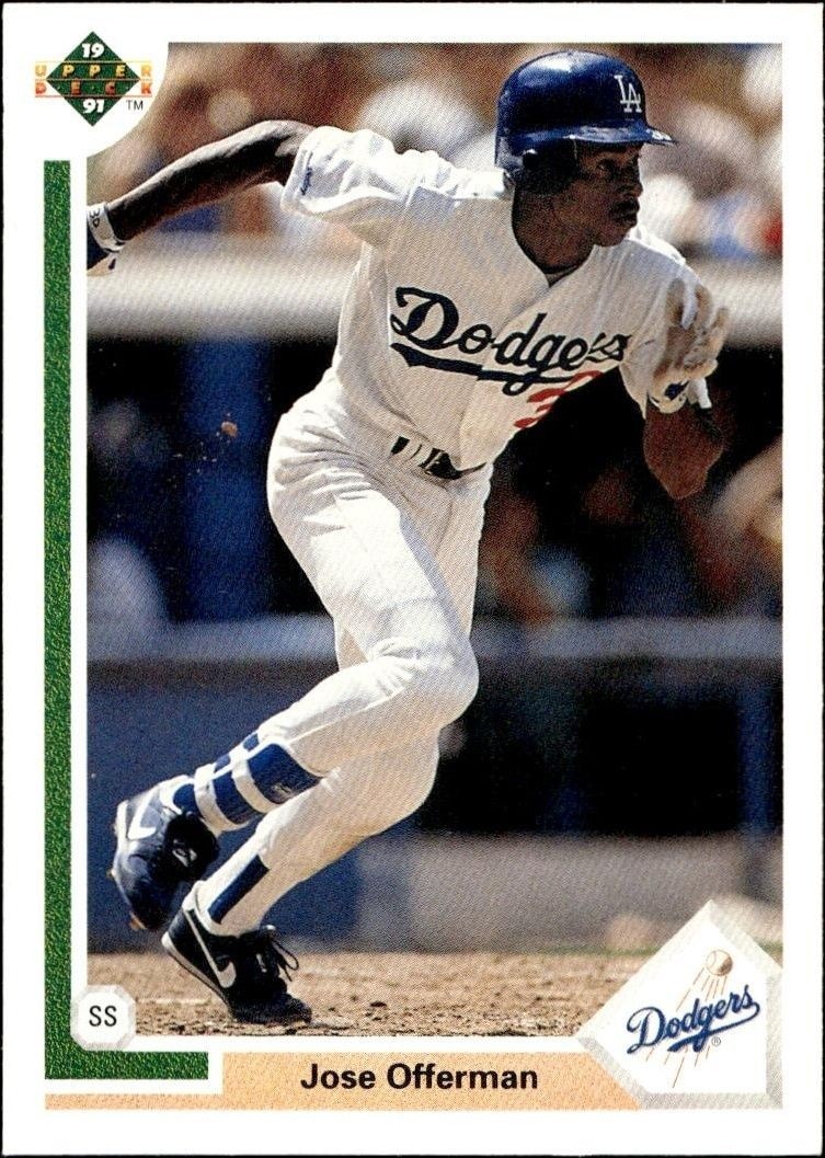 1991 Upper-Deck Low Number Jose Offerman #356 trading card
