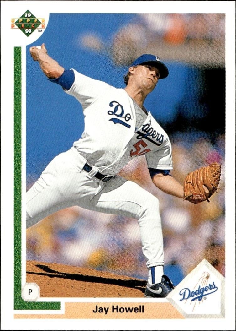 1991 Upper-Deck Low Number Jay Howell #558 trading card