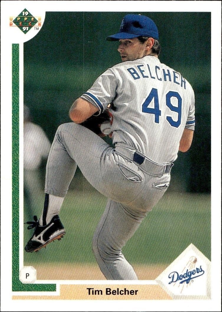 1991 Upper-Deck Low Number Tim Belcher #576 trading card