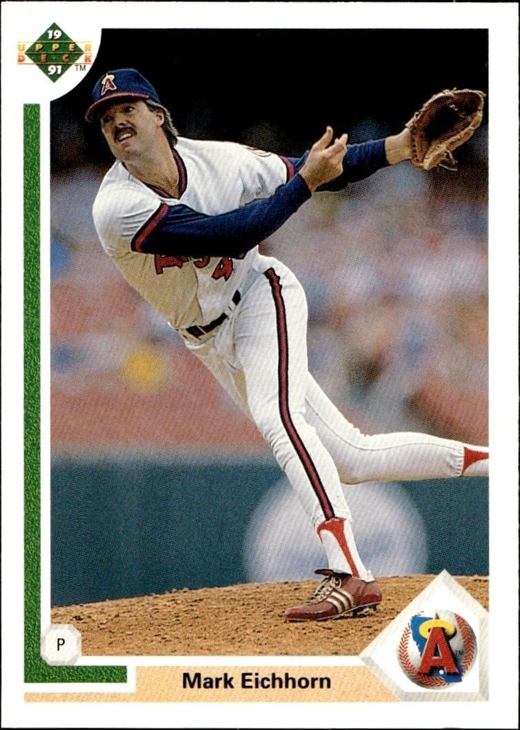 1991 Upper Deck Low Number Mark Eichhorn #519 baseball trading card front