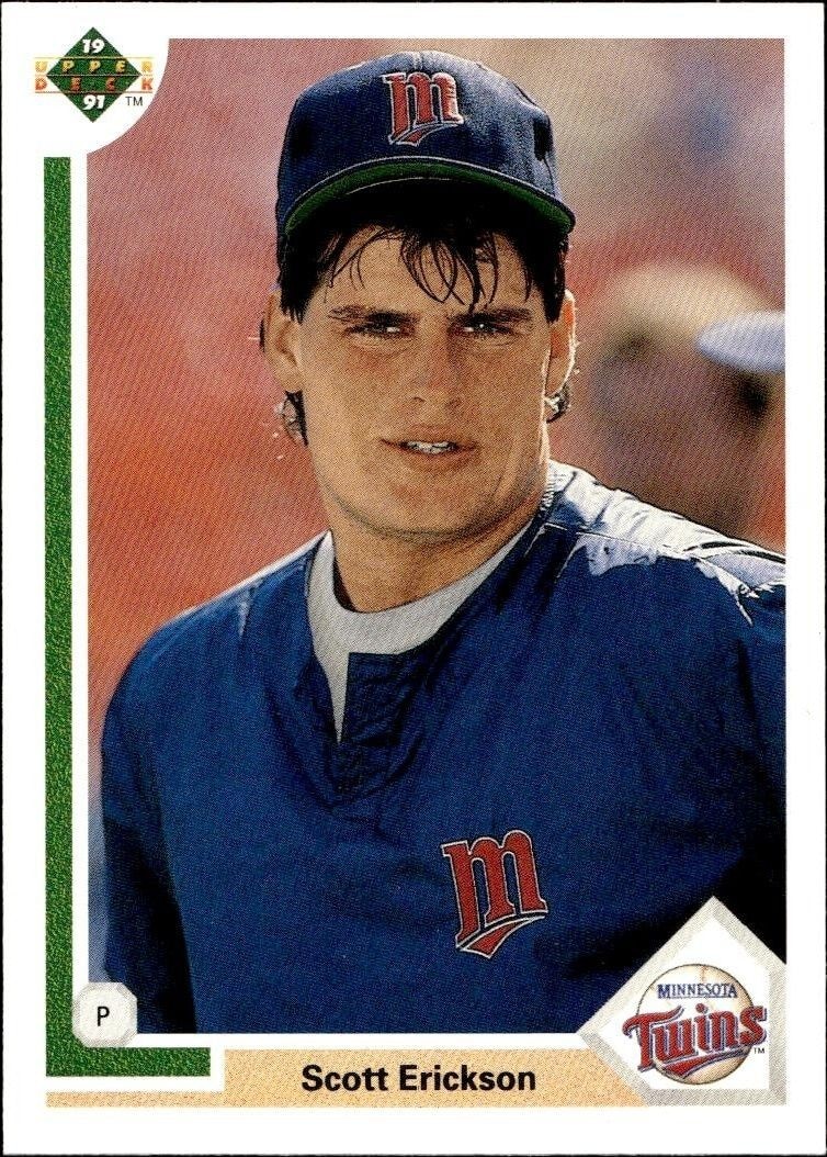1991 Upper-Deck Low Number Scott Erickson #522 trading card