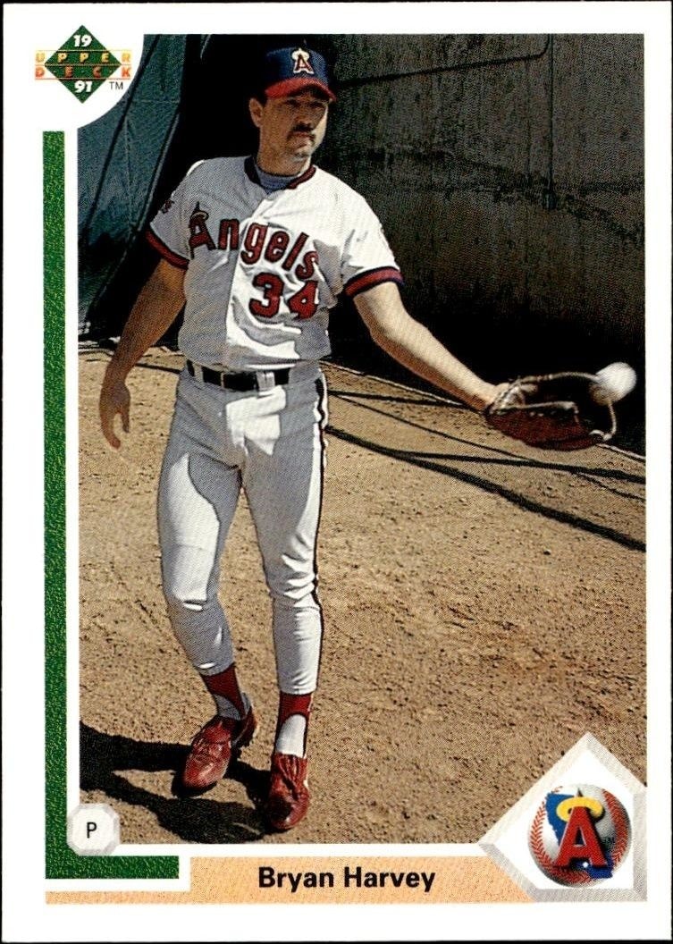 1991 Upper-Deck Low Number Bryan Harvey #592 trading card