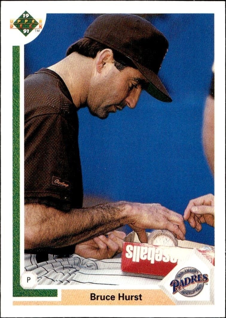 1991 Upper-Deck Low Number Bruce Hurst #602 trading card