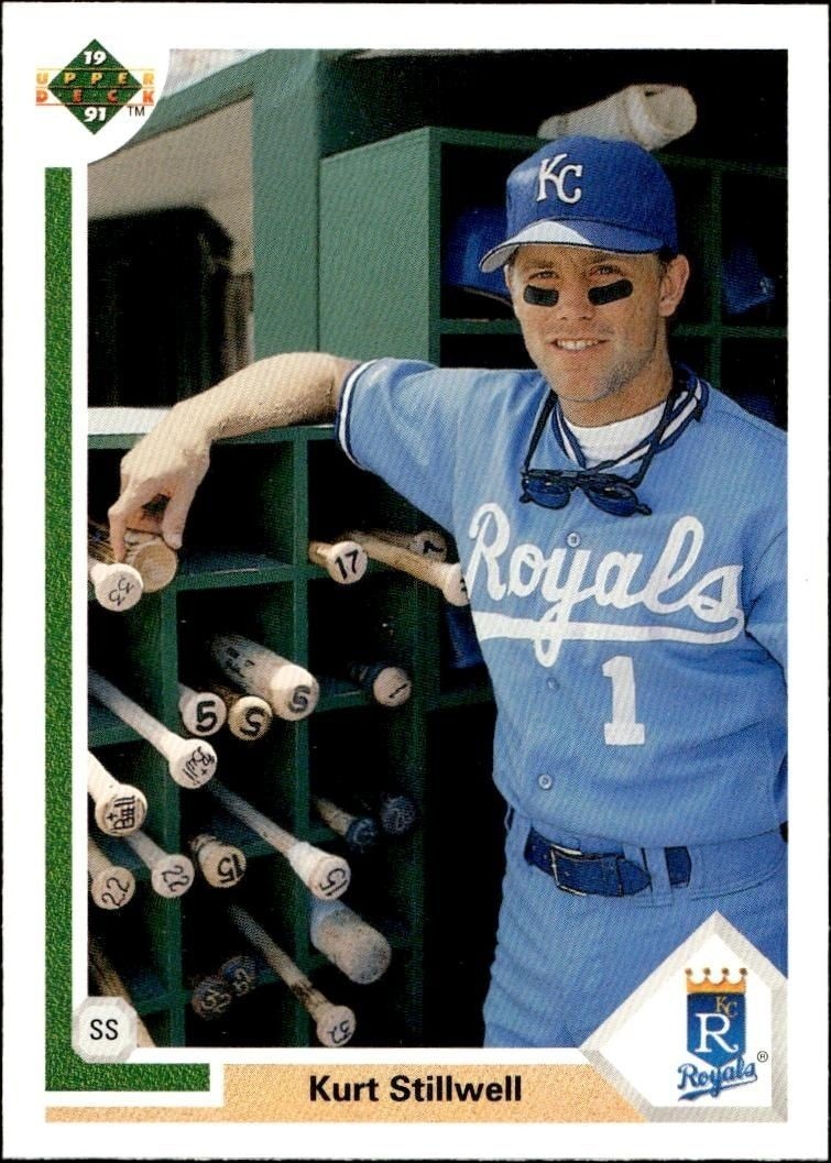 1991 Upper-Deck Low Number Kurt Stillwell #587 trading card