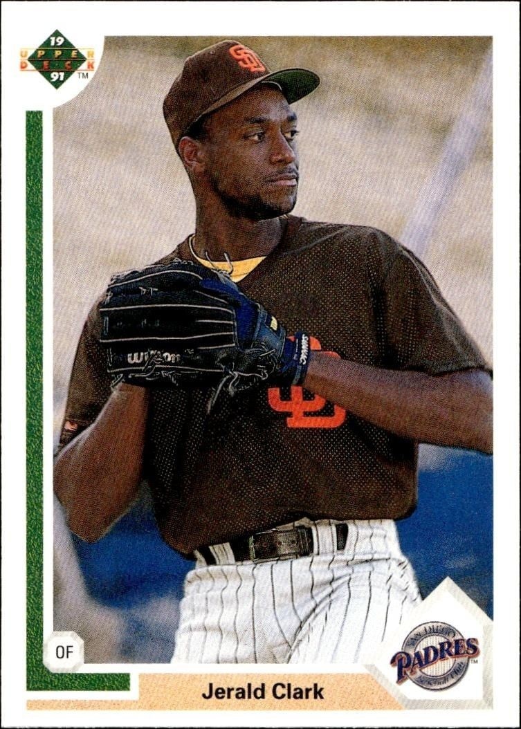 1991 Upper-Deck Low Number Jerald Clark #624 trading card