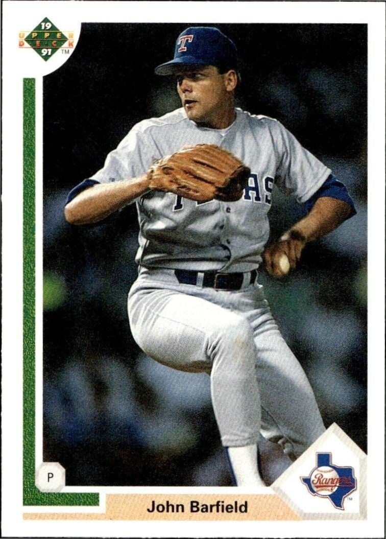 1991 Upper-Deck Low Number John Barfield #629 trading card