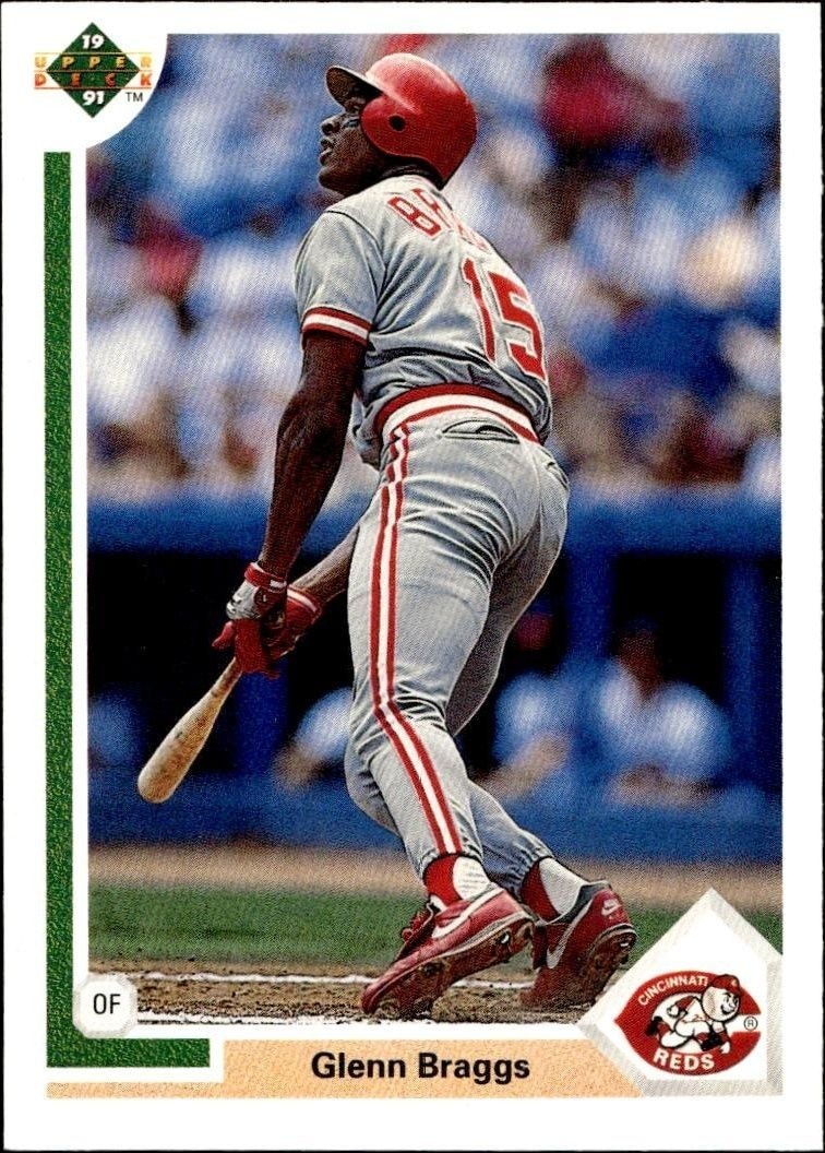 1991 Upper-Deck Low Number Glenn Braggs #631 trading card