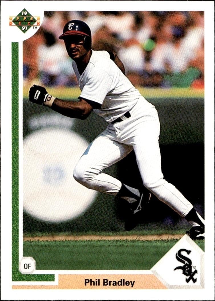 1991 Upper-Deck Low Number Phil Bradley #641 trading card