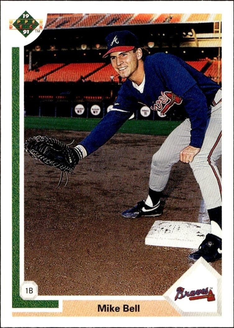 1991 Upper-Deck Low Number Mike Bell #644 trading card