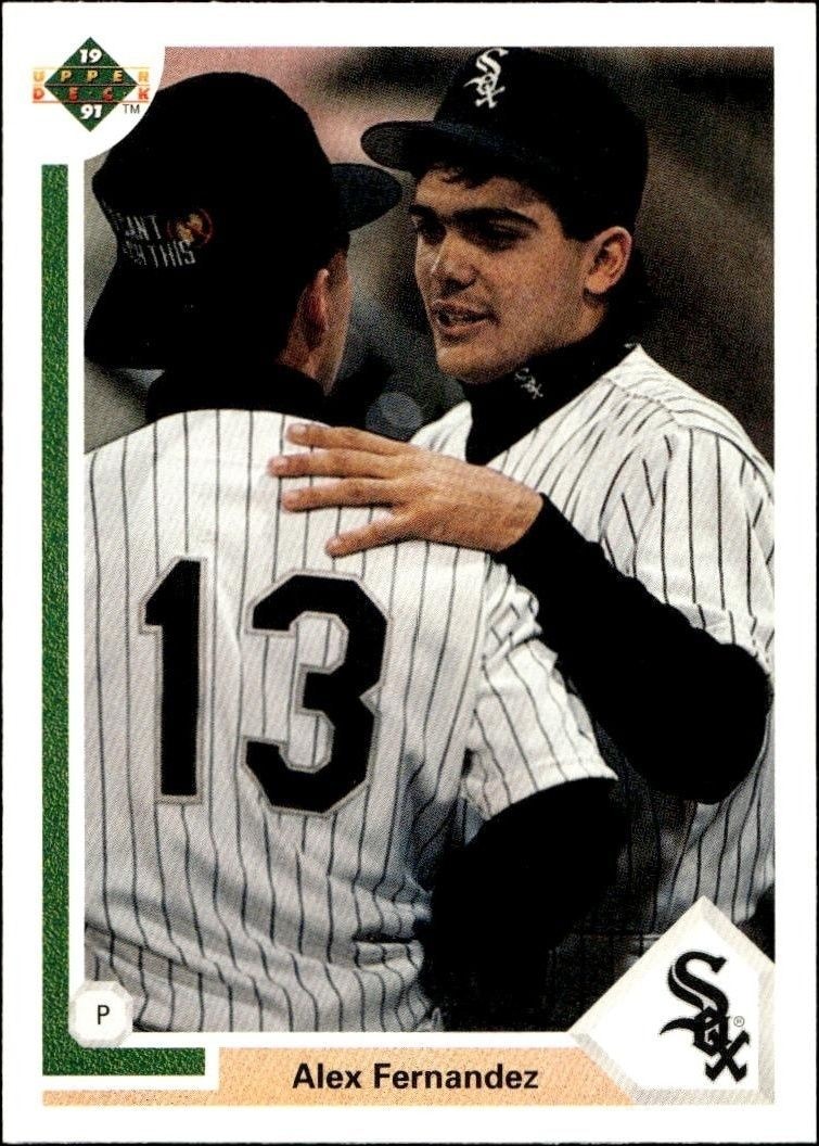 1991 Upper-Deck Low Number Alex Fernandez #645 trading card