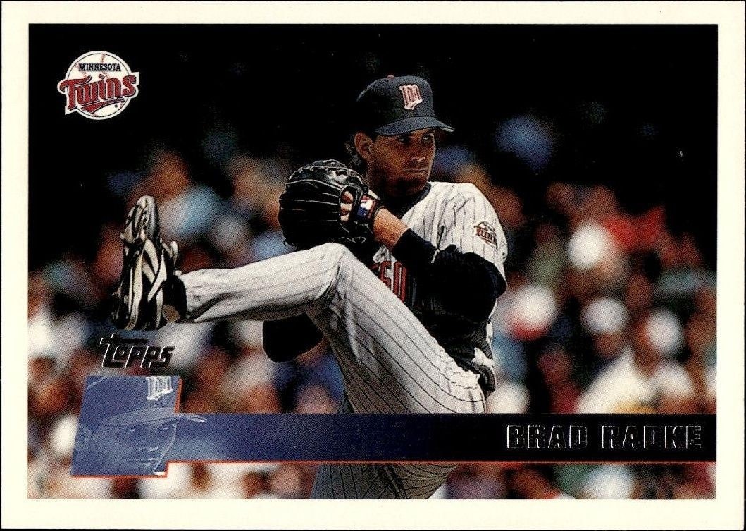 1996 Topps Series 1 Brad Radke #163 trading card