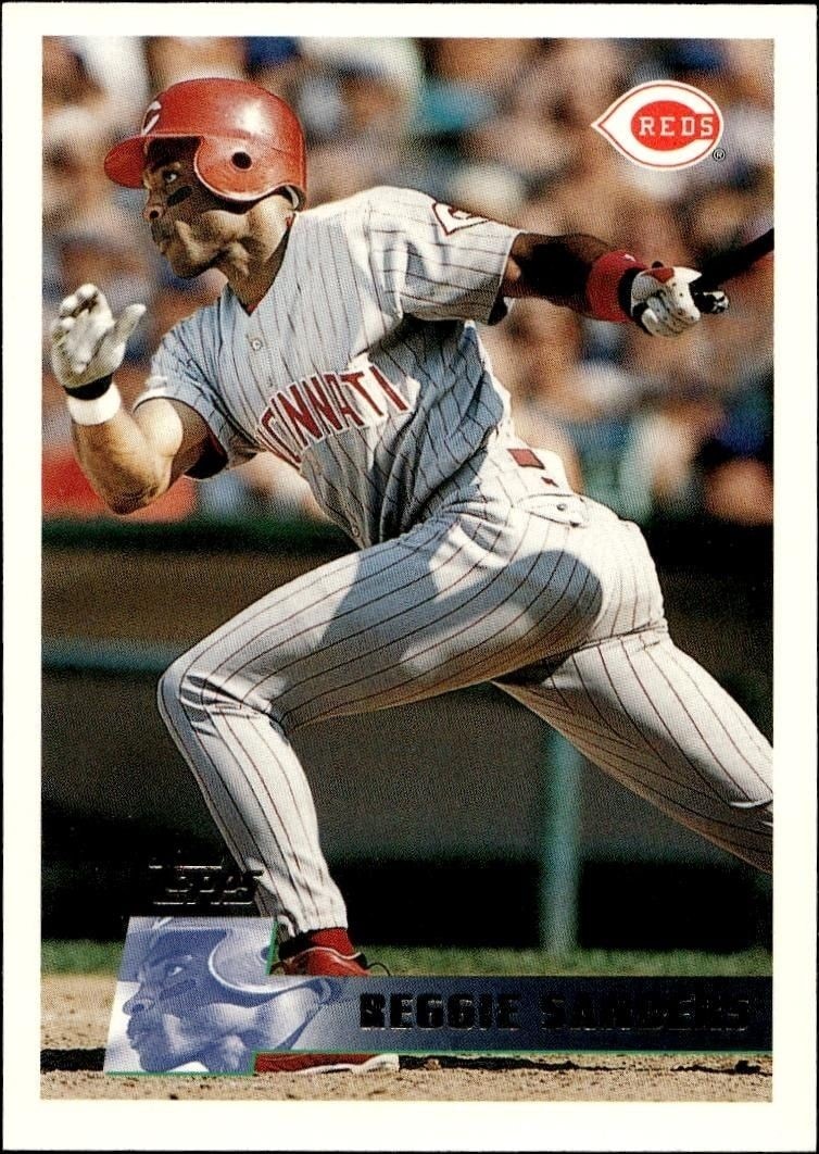 1996 Topps Series 2 Reggie Sanders #330 trading card