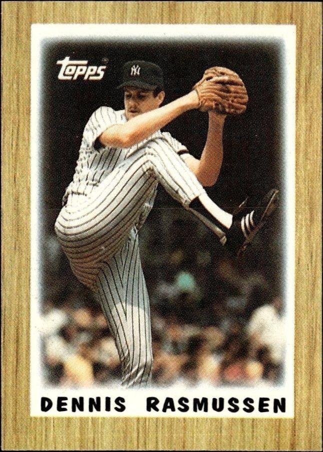 1987 Topps Minis Dennis Rasmussen #66 trading card