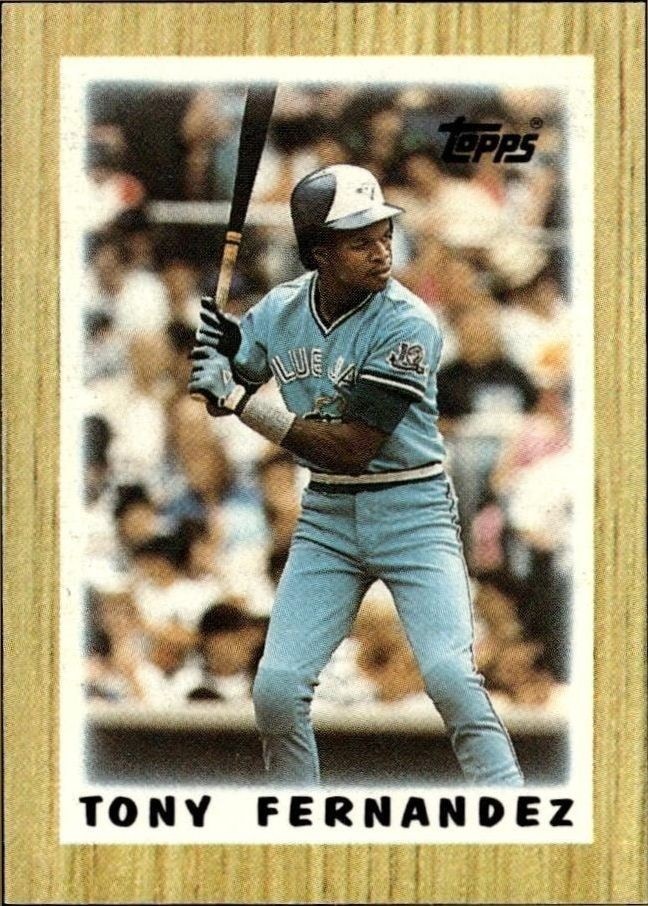 1987 Topps Minis Tony Fernandez #75 trading card