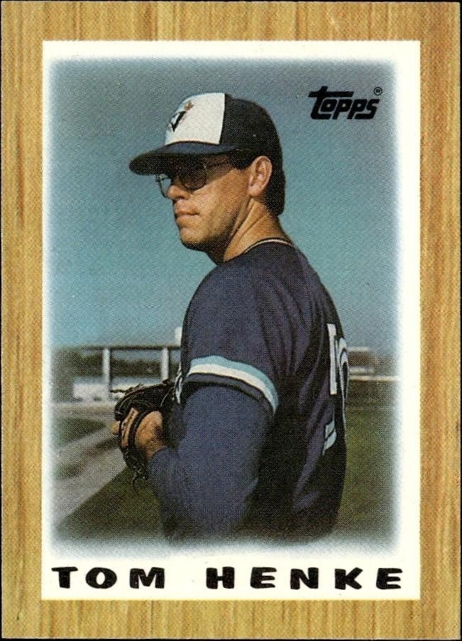 1987 Topps Minis Tom Henke #76 trading card