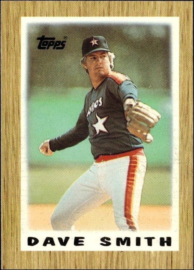 1987 Topps Minis Dave Smith #12 trading card