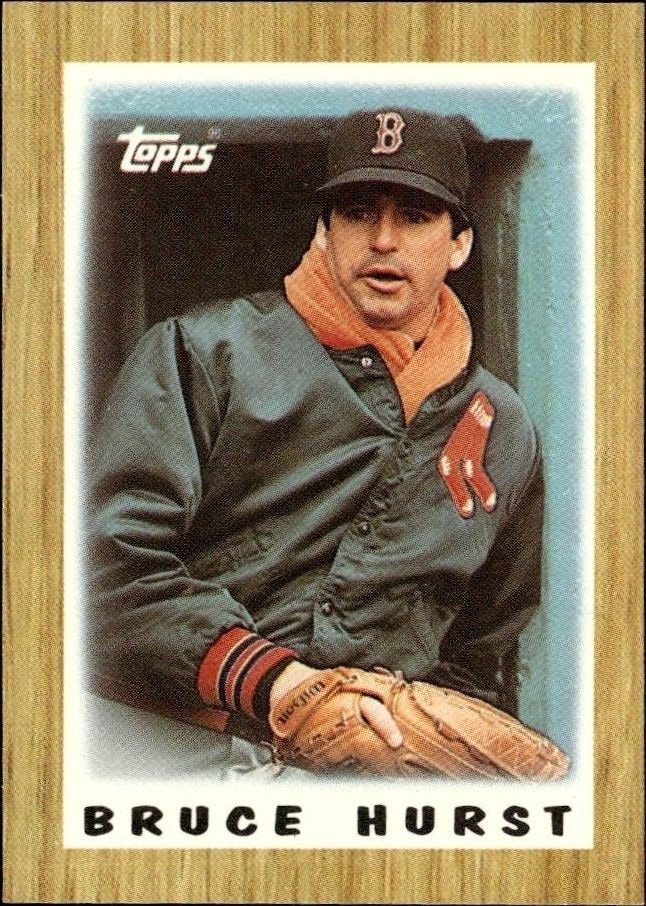 1987 Topps Minis Bruce Hurst #43 trading card