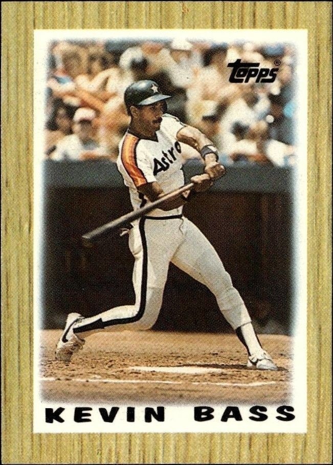 1987 Topps Minis Kevin Bass #7 trading card