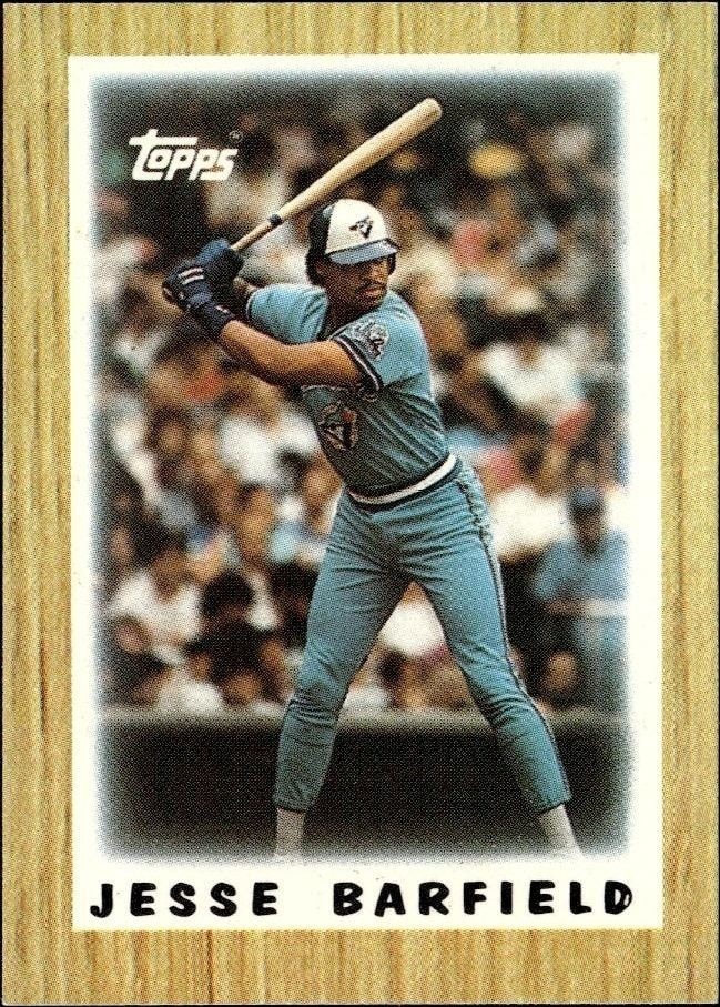 1987 Topps Minis Jesse Barfield #73 trading card