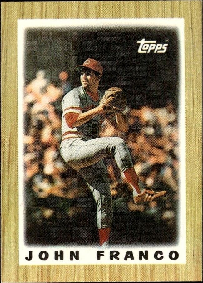 1987 Topps Minis John Franco #5 trading card