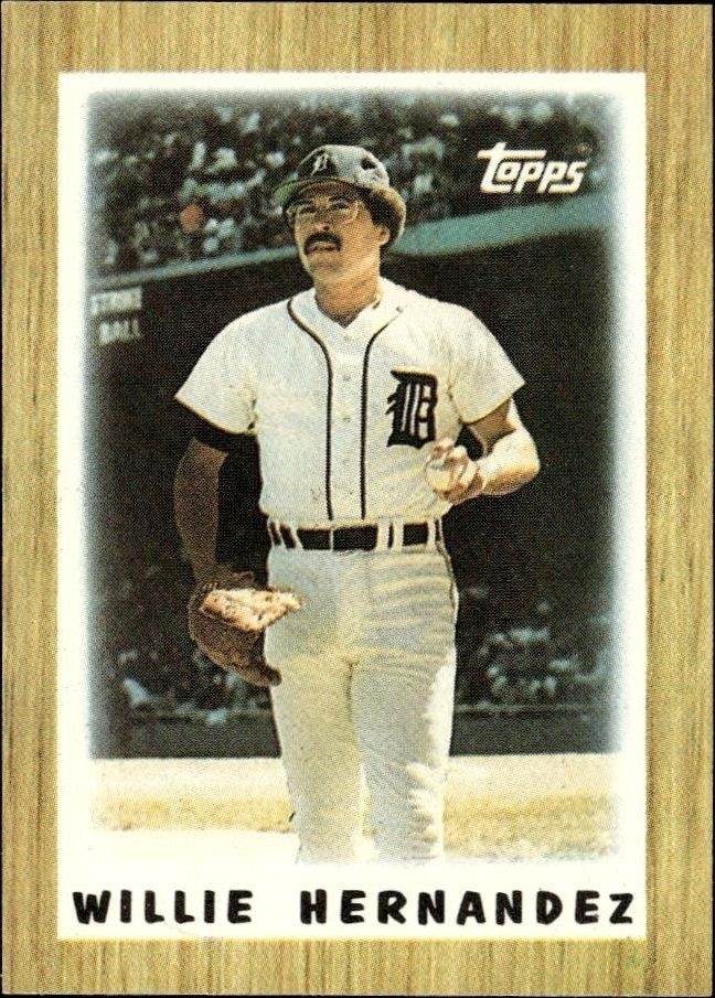 1987 Topps Minis Willie Hernandez #54 trading card