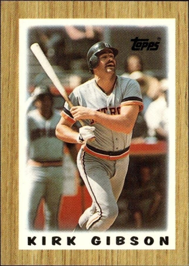 1987 Topps Minis Kirk Gibson #53 trading card