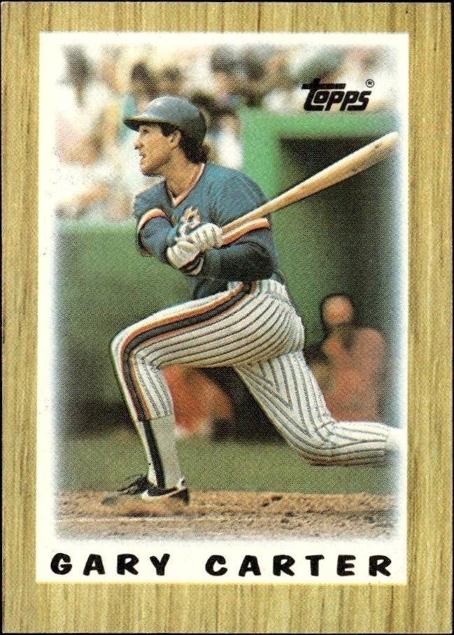 1987 Topps Minis Gary Carter #20 trading card