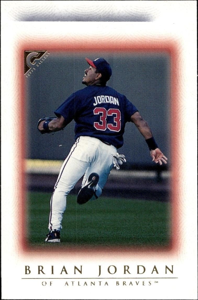 1999 Topps Gallery Brian Jordan #75 trading card