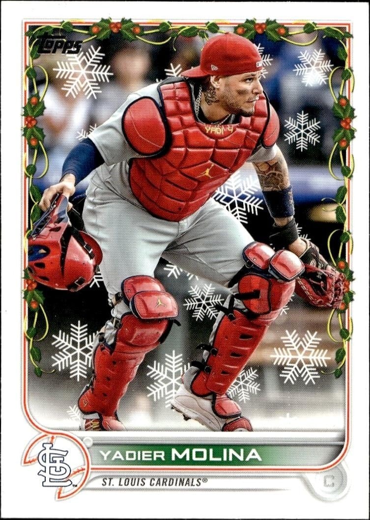 2022 Topps Holiday Yadier Molina #HW6 trading card