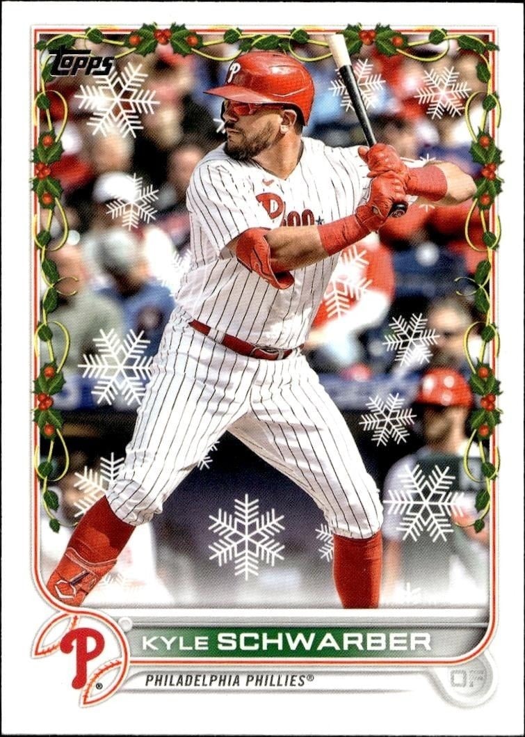 2022 Topps Holiday Kyle Schwarber #HW99 trading card